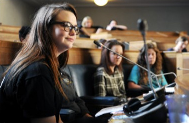 Gwen at the UK Youth Parliament 2016